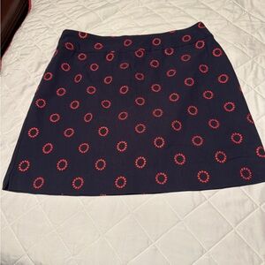 Charter Club Navy and Red Skort